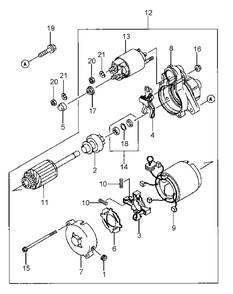 Part Location Diagram of KM-13168-2131 MTD Shift Lever